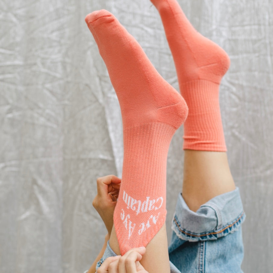 Socken mit Aufschrift, Femme de Marin