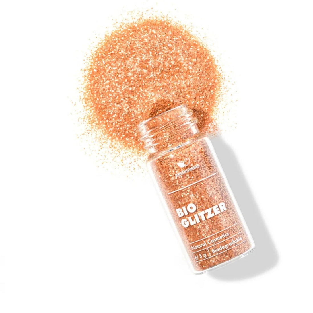 Glitzer Bio 5g von Birkenspanner, kosmetisches Produkt, glitzernde Textur, geeignet für Beauty & Pflege, Nahaufnahme