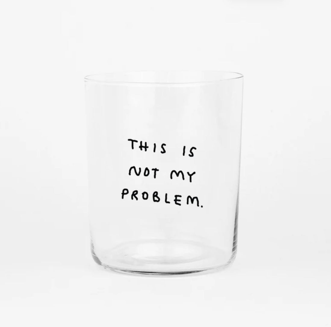 Glas mit Spruch 500ml | yahya studio