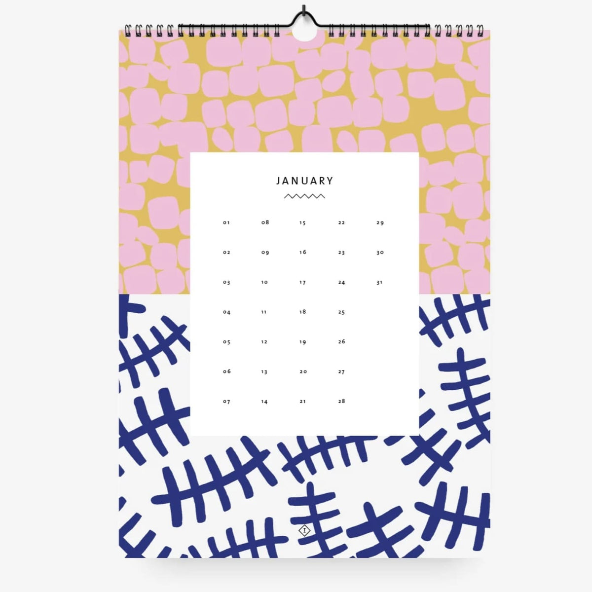 Alljahres Kalender „wall calendar pattern“ , Typealive