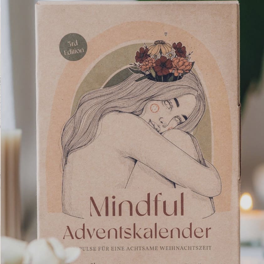 Veganbox Mindful Adventskalender Edition 3 von Donaustern Mit Herz&Hand, mit nachhaltigen, liebevoll gestalteten Türchen und veganen Überraschungen