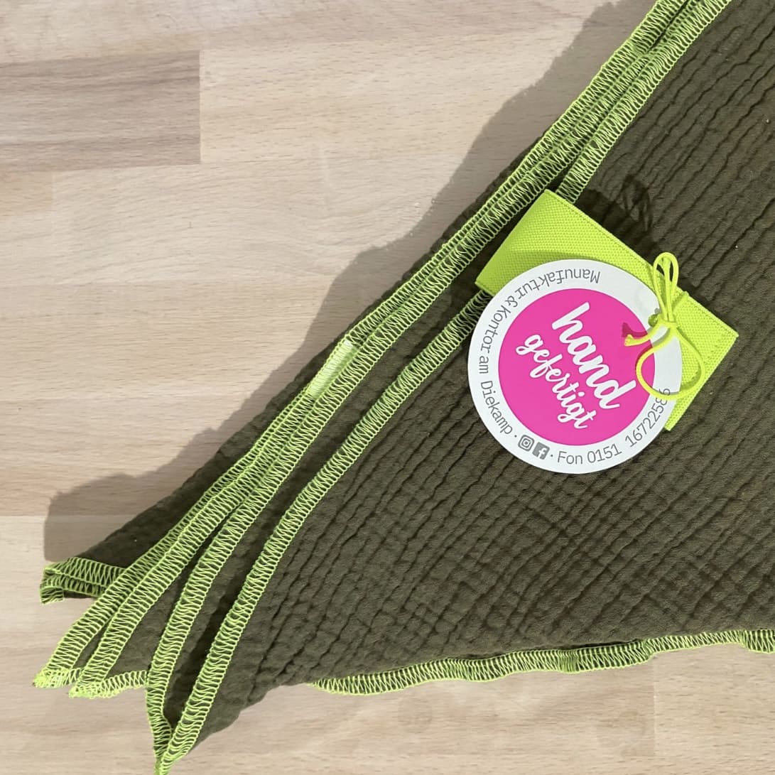 Musselin - Tuch Dreieck, Manufaktur & Kontor