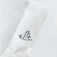 Socken mit Aufschrift, Ooley