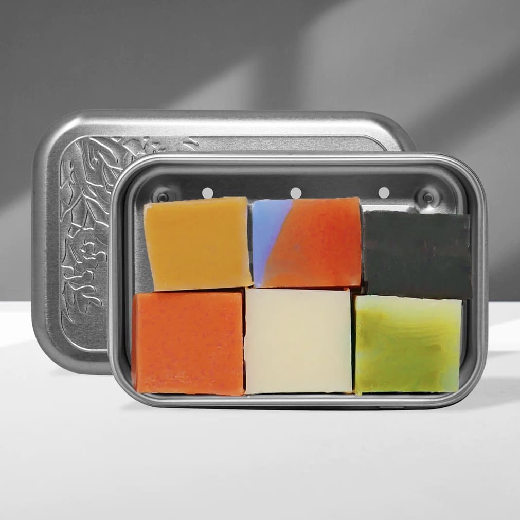 Seifendose mit Seifenminis, Puremetics