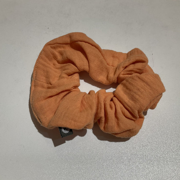 Musselin Scrunchie orange, von Herzen