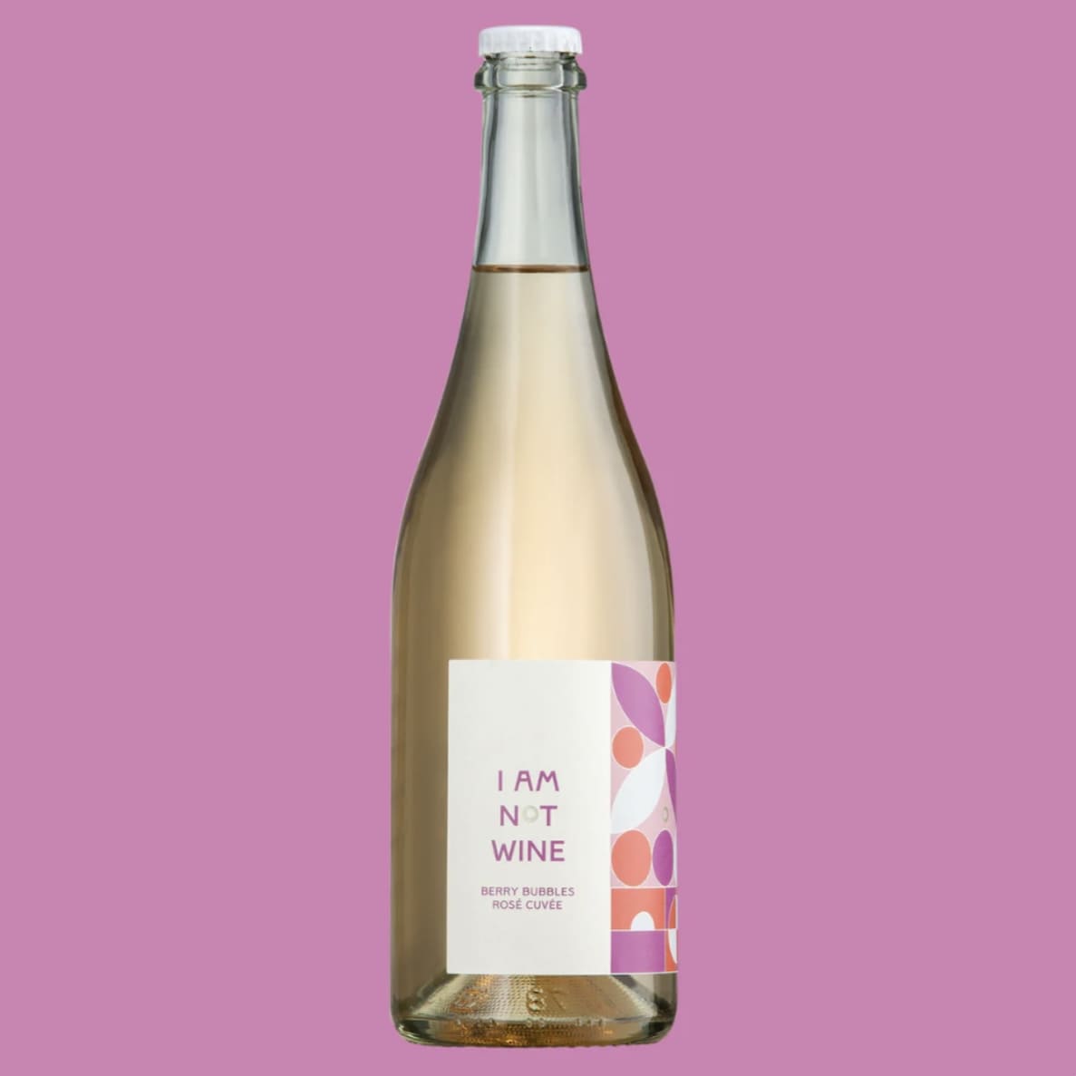 Alkoholfreier Rosé sekt Berry Bubbles Rosé Cuvée, 750 ml, I am not wine