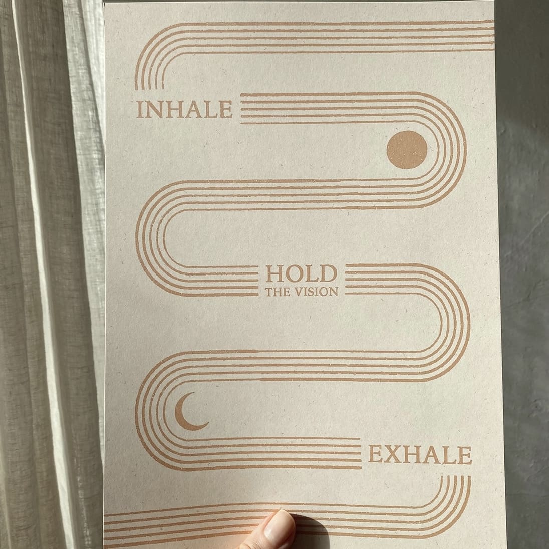 Poster A4 - Anna Cosma ‚,hold the vision exhale‘‘