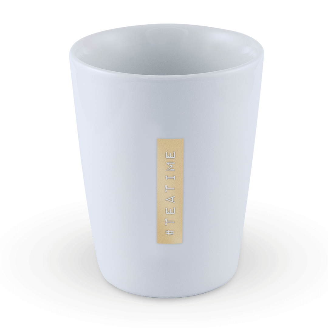 Keramik Becher Labelwriter gold, Goldscherben