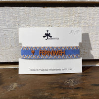 Armband „Fernweh“ orange/blau, Josemma