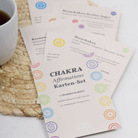 Chakra Affirmationen Karten Set (inkl. Palo Santo), oh shanti
