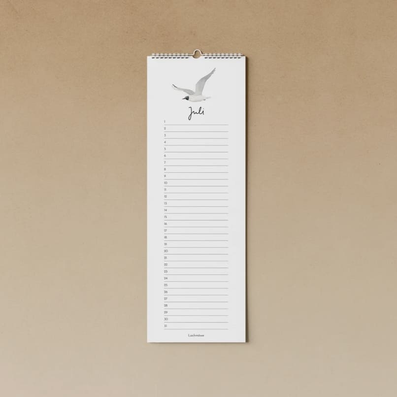 Geburtstags- und Alljahres-Kalender von tucan y limon, drinnen und draußen, mit bunten Illustrationen und Monatsübersichten