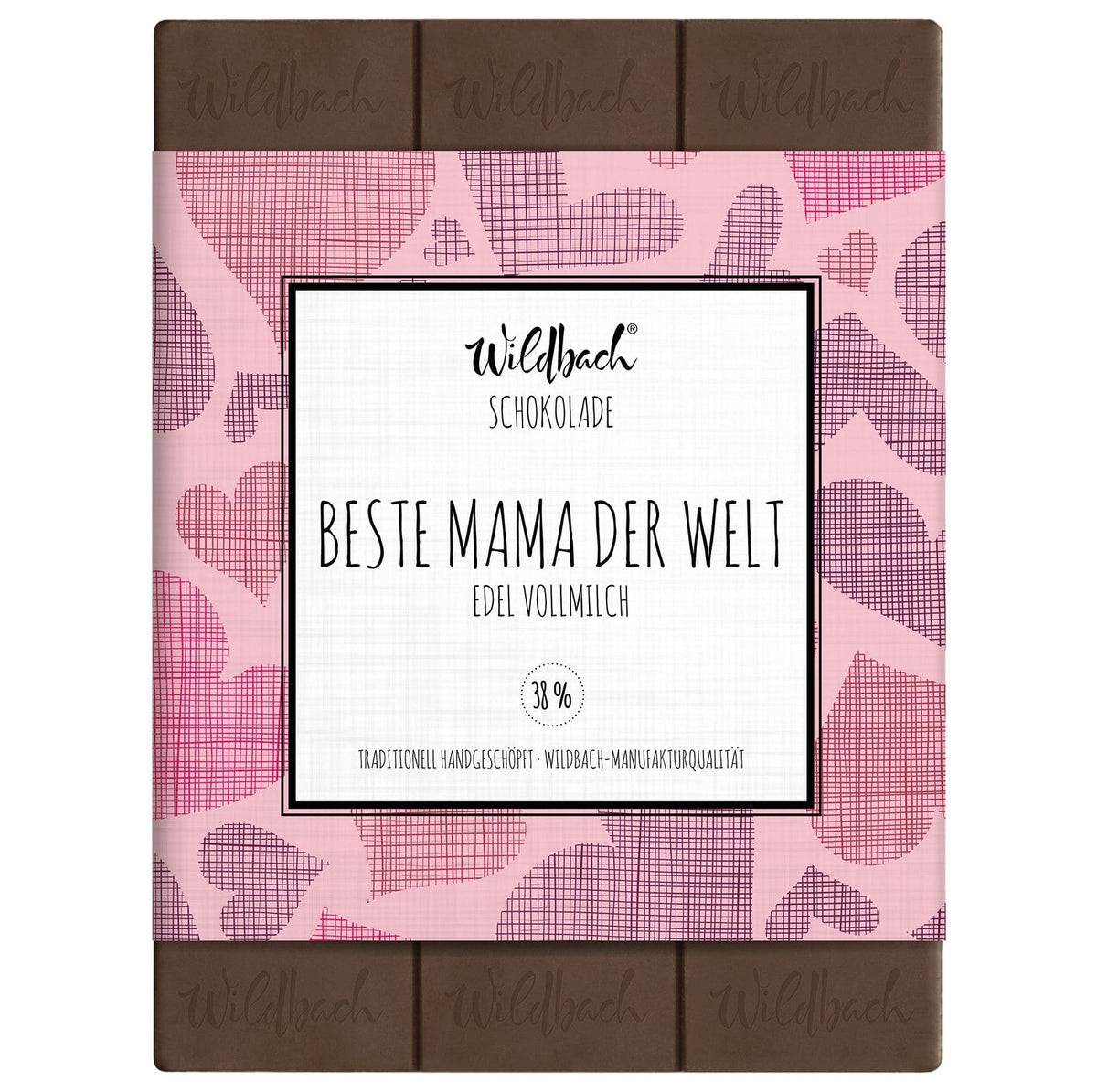 Tafel Schokolade „Beste Mama der Welt“, 70g, Wildbach