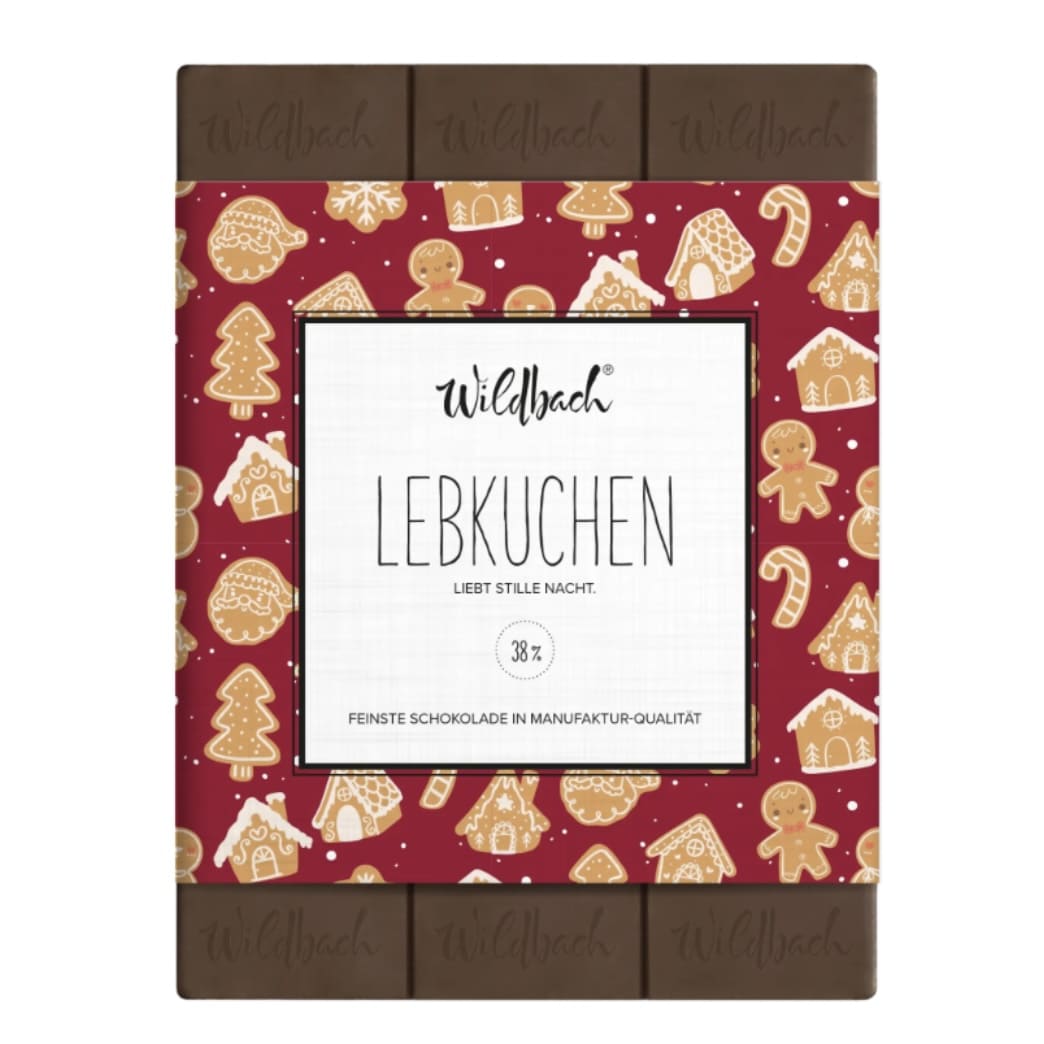 Tafel Schokolade „Lebkuchen“, 70g, Wildbach