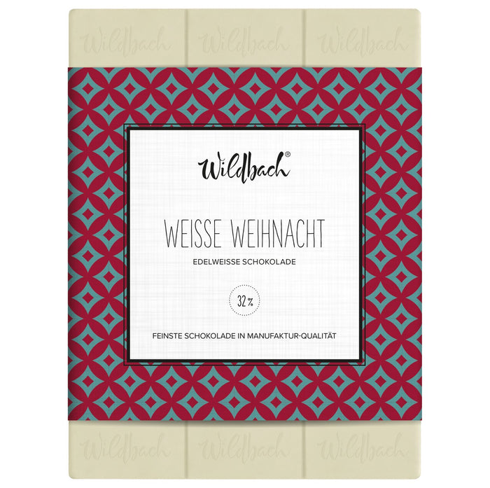 Tafel Schokolade „Weisse Weihnacht“, 70g, Wildbach