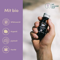 Hautöl mit Lavendel von 4 People Who Care, entspannende Pflege für das Gesicht, flasche mit Lavendelöl, Beauty & Pflege