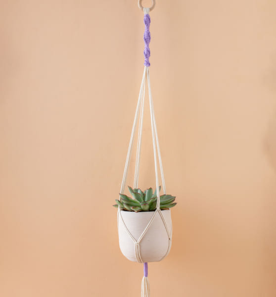 DIY -Set „Blumenampel“ Makramee, Garn&mehr