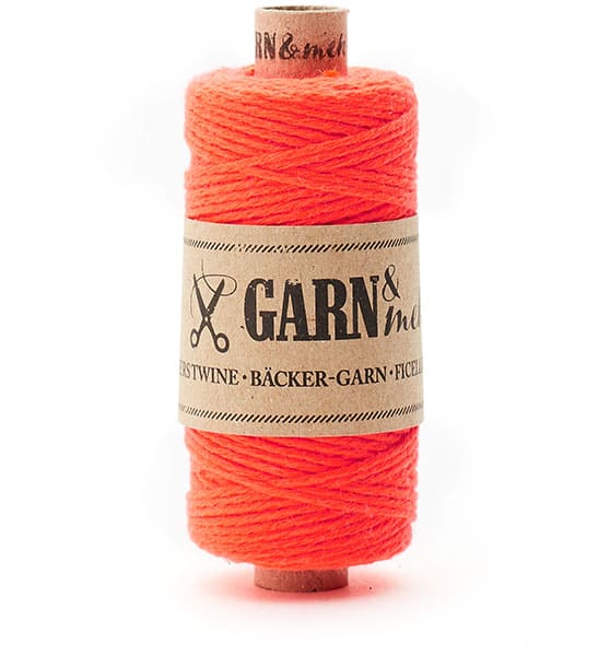 Bäcker-Garn Neonorange 1mm (16g), Garn&mehr