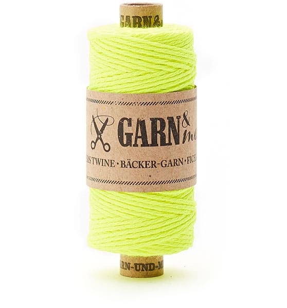 Bäcker-Garn Neongelb 1mm (16g), Garn&mehr