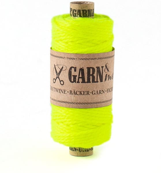 Bäcker-Garn Neongelb 2mm (21g), Garn&mehr