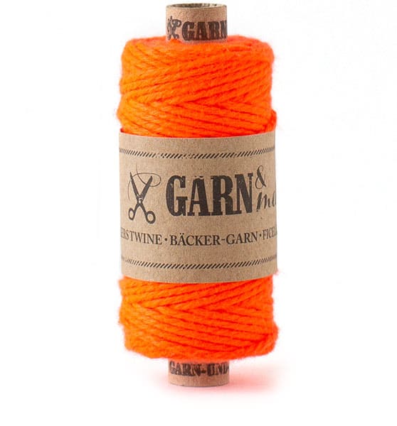 Bäcker-Garn Neonorange 2mm (21g), Garn&mehr