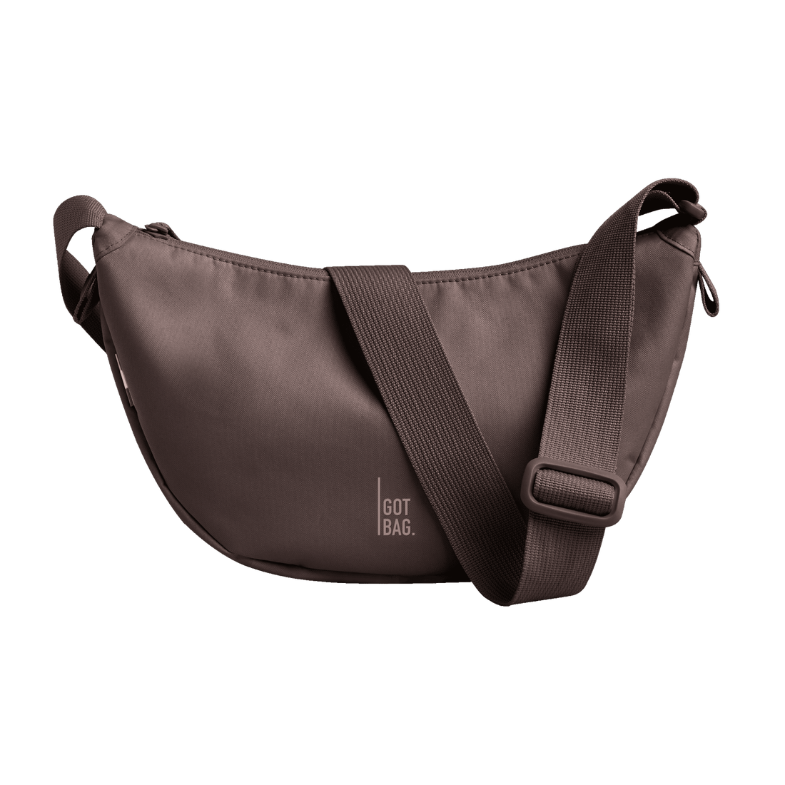 Kleine Moon-Bag von Got Bag, nachhaltiger Rucksack und HipBag aus recyceltem Material, mit verstellbarem Schultergurt.