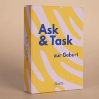 Spiel “Ask & Task zur Geburt “, finimi