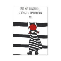 Magnet von Ulrike Wathling, geeignet für drinnen und draußen, zeigt ein kunstvolles Design auf weißem Hintergrund.