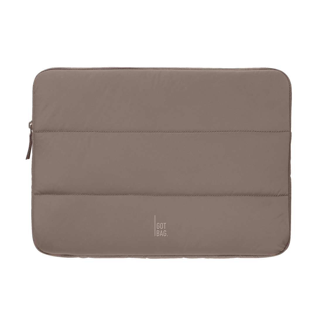 Pufferschutzhülle für 14 oder 16 Zoll Laptop von Got Bag, strapazierfähig und stilvoll, aus recyceltem Material gefertigt.