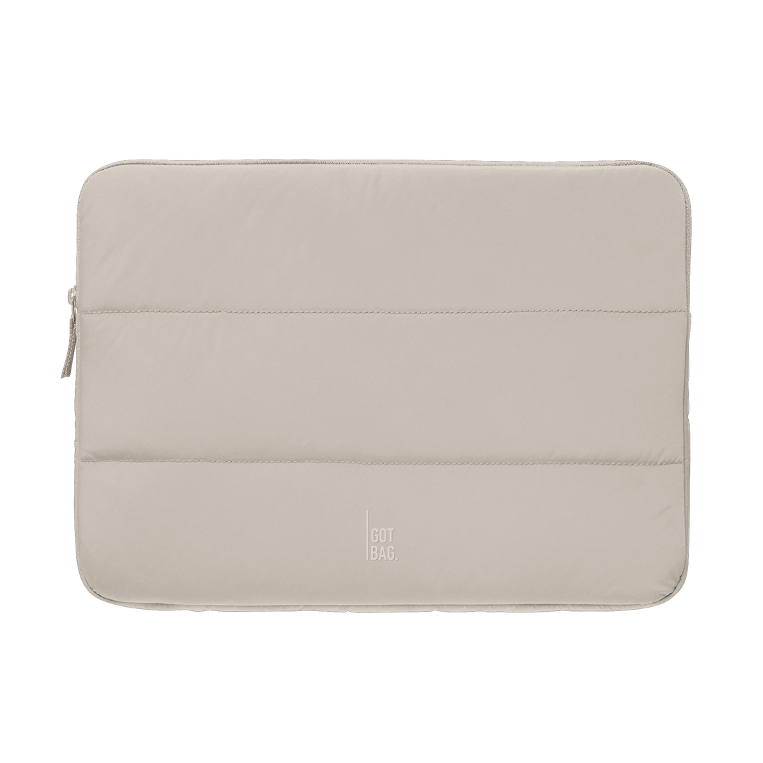 Puffer-Laptop-Hülle für 14 oder 16 Zoll von Got Bag, weiche Polsterung und nachhaltiges Material, seitliche Öffnung sichtbar