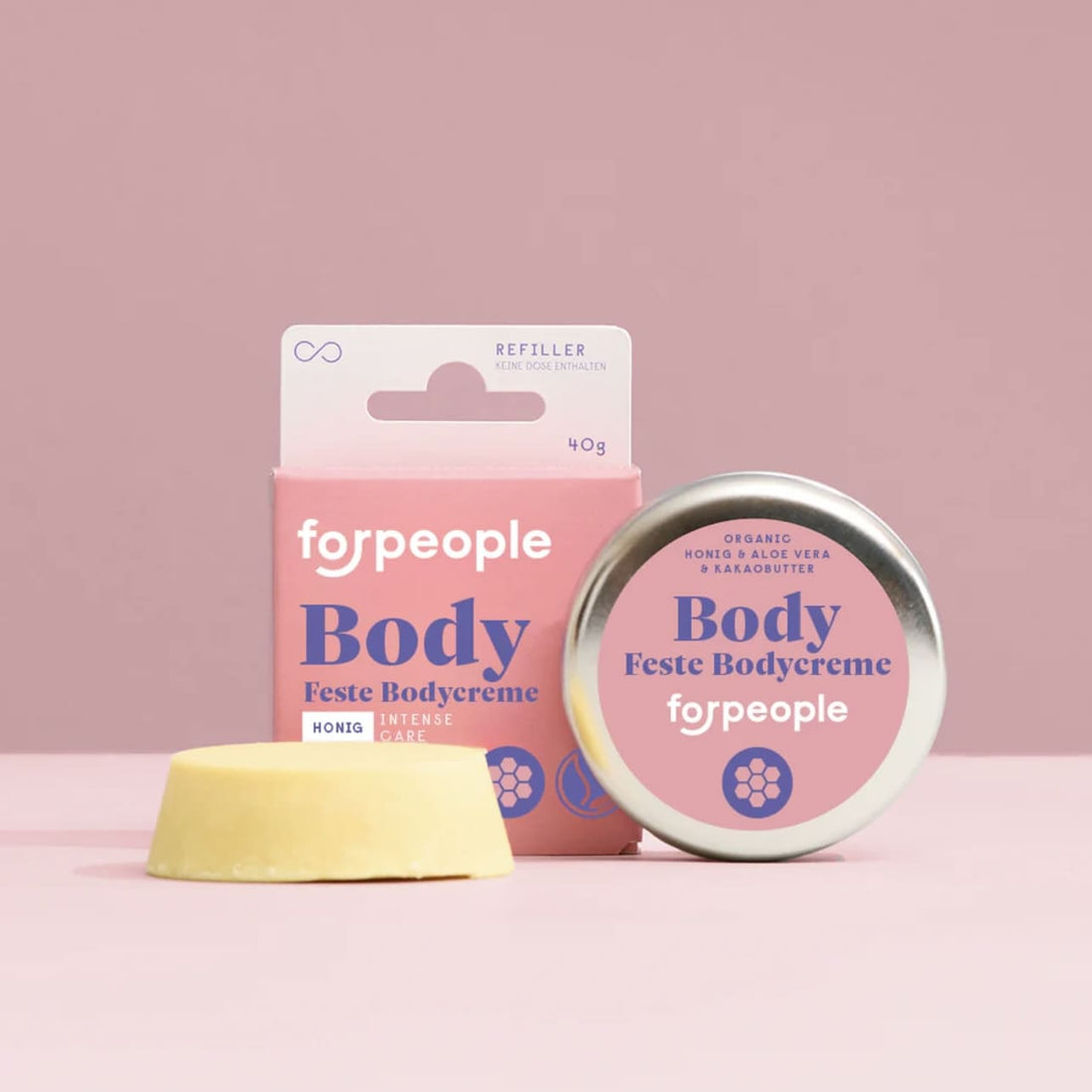 Feste Körperbutter vegan, 4 people who care