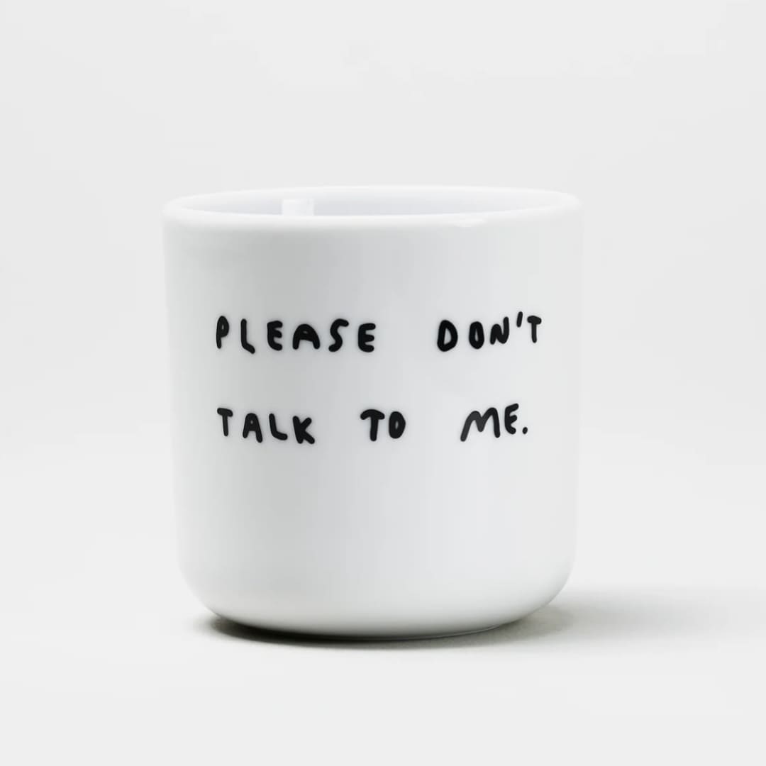 Keramik Becher/ Tasse mit Aufdruck, yahya studio