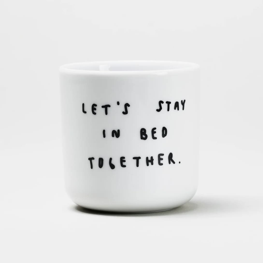 Keramik Becher/ Tasse mit Aufdruck, yahya studio