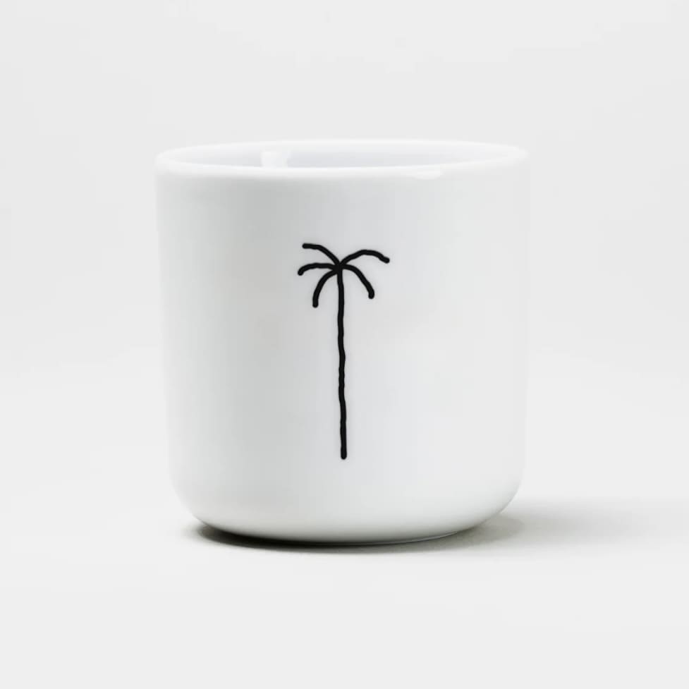 Keramik Becher/ Tasse mit Aufdruck, yahya studio