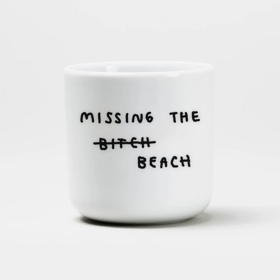 Keramik Becher/ Tasse mit Aufdruck, yahya studio