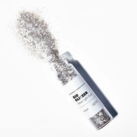 Glitzer Bio 10g von Birkenspanner, natürliche Bio-Glitzer für Beauty und Pflege, fein und schimmernd in einem transparenten Behälter.