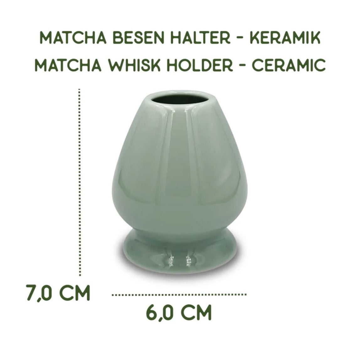 Matcha Whisk Besen Halter aus Keramik, matchapassion