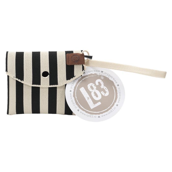 Leder-Geldbeutel Julia von Lot83 mit mehreren Kartenfächern und Reißverschluss, elegante Accessoires in dunkler Farbe