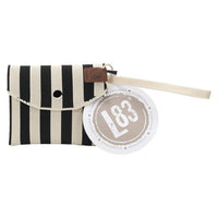 Leder-Geldbeutel Julia von Lot83 mit mehreren Kartenfächern und Reißverschluss, elegante Accessoires in dunkler Farbe