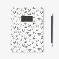 A5 Notizheft von typealive, elegante Papeterie mit linierten Seiten, ideal für Notizen und Skizzen, hochwertiges Design