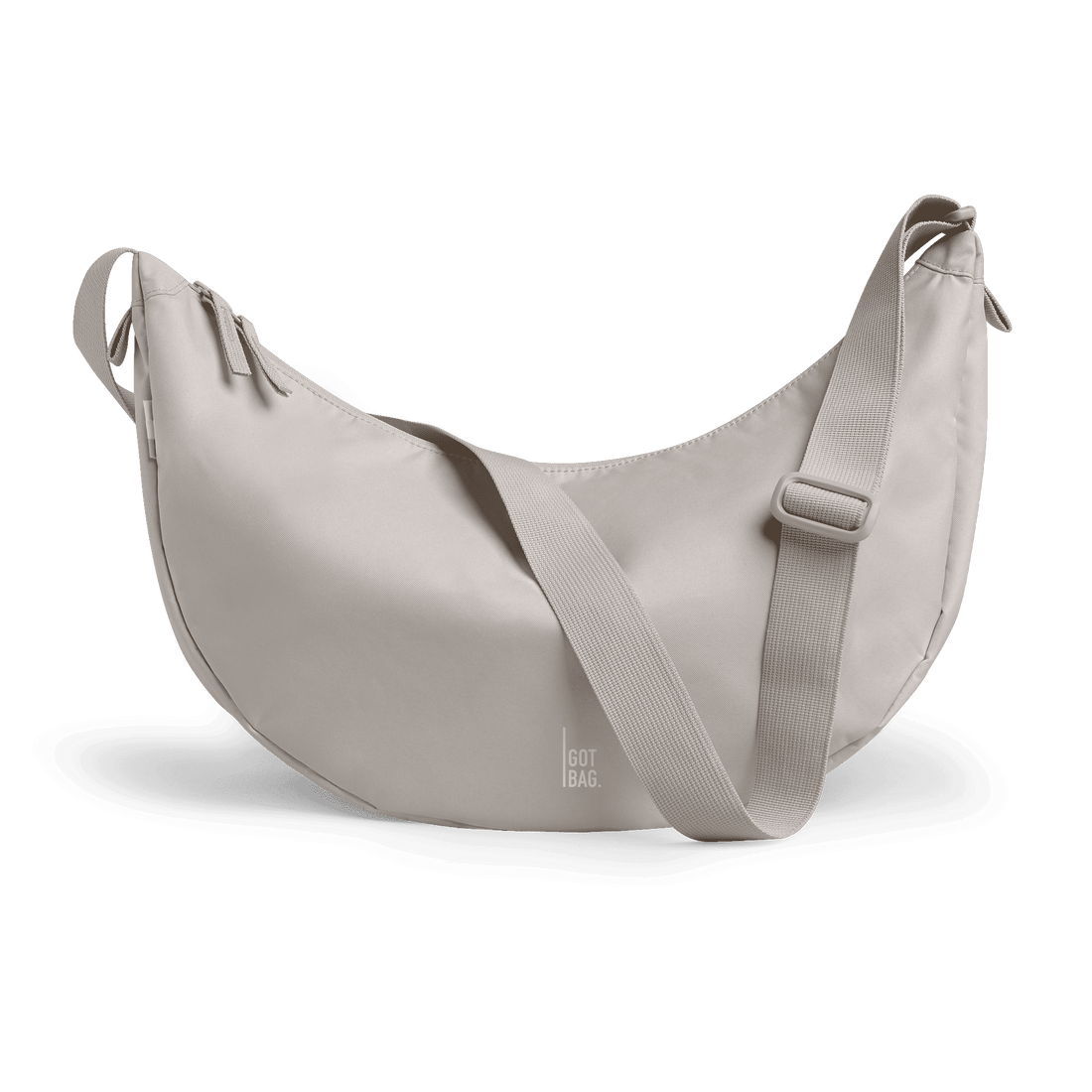Großer Got Bag Moon-Bag Rucksack mit robustem Design, ideal für Alltag und Reisen, aus recyceltem Meeresplastik gefertigt.