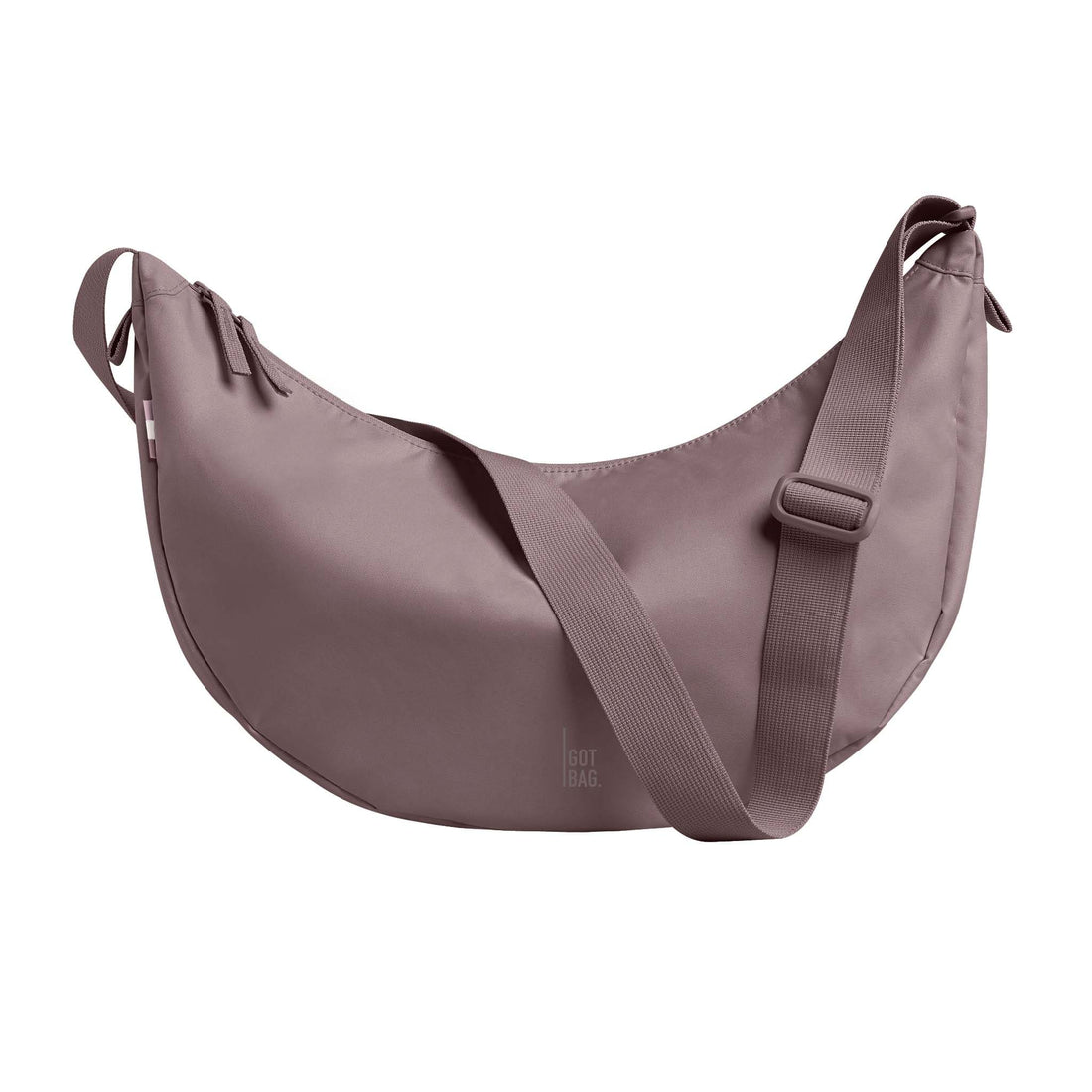 Großer Got Bag Moon-Bag Rucksack aus recyceltem Meeresplastik, mit verstellbaren Trägern und geräumigem Hauptfach.