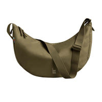 Großer Got Bag Moon-Bag Rucksack mit nachhaltigem Design, aus recyceltem Material, zeigt robuste Tragegriffe und stylisches Aussehen.