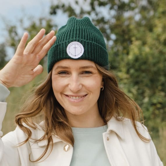 Beanie Knit Rib „Oh Captain my Captain“ , Femme de Marin