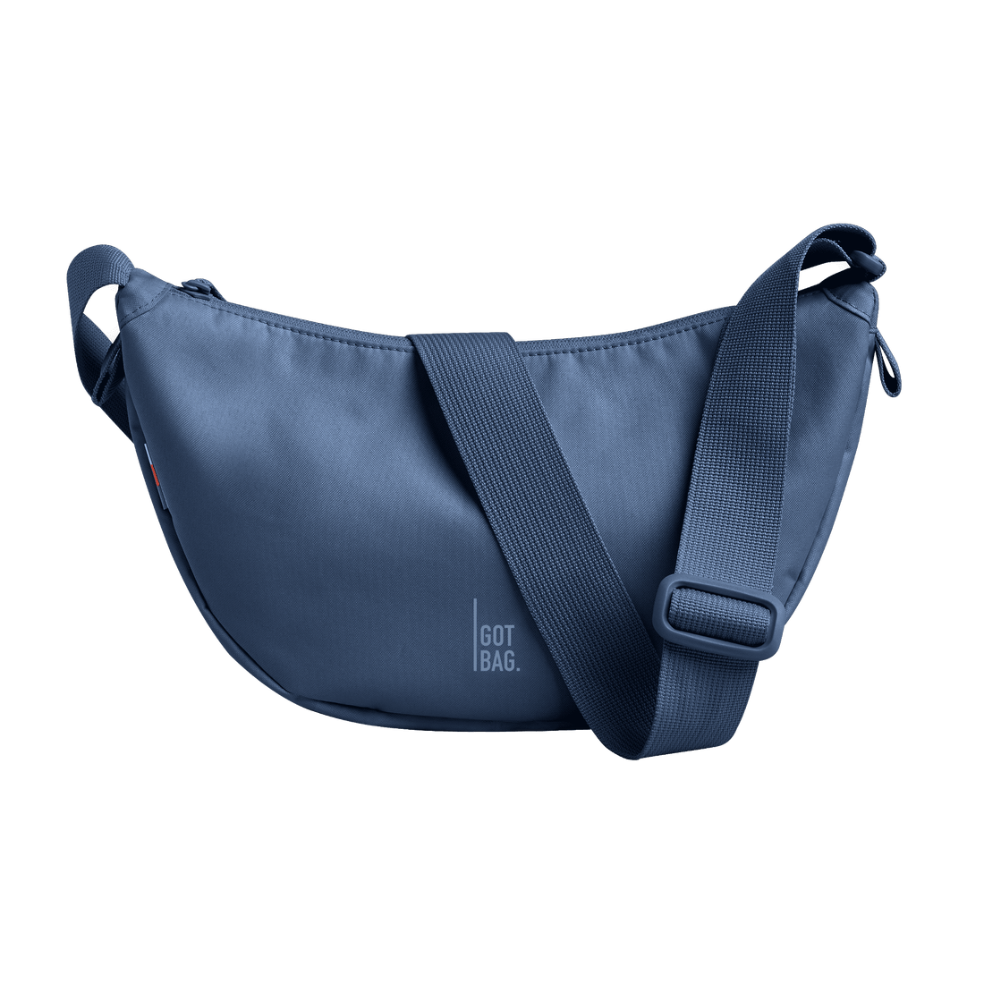 Kleine Moon-Bag von Got Bag, Rucksack und HipBag mit nachhaltigem Design, aus recyceltem Material gefertigt, auf einem weißen Hintergrund.