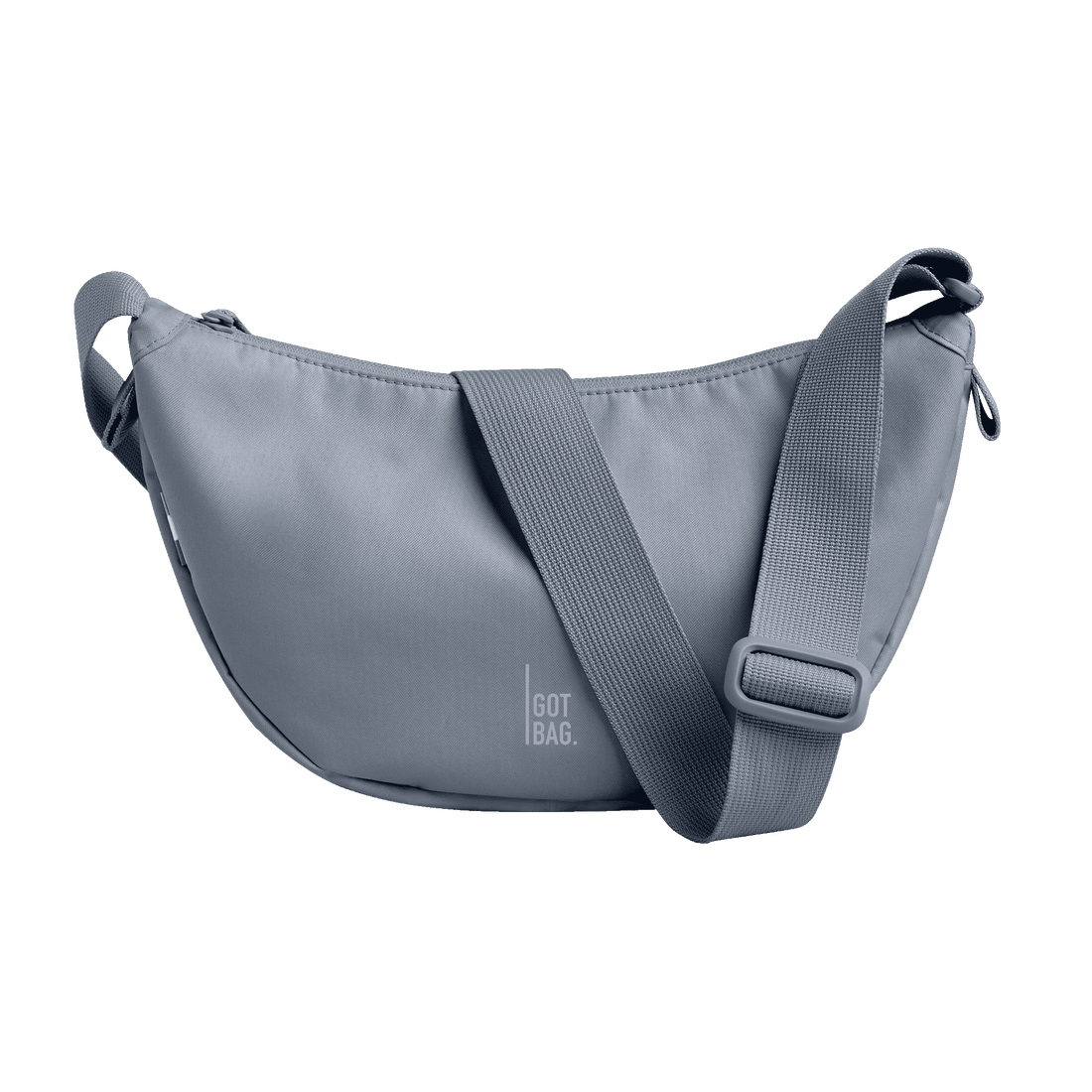 Kleine Moon-Bag von Got Bag, nachhaltiger Rucksack und Hüfttasche aus recyceltem Material, mit verstellbarem Gurt.