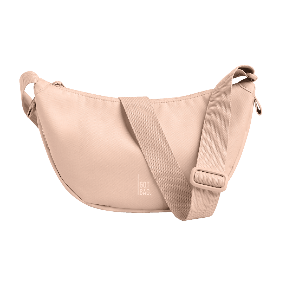Kleine Moon-Bag von Got Bag, umweltfreundlicher Rucksack und Hüfttasche aus recyceltem Meeresplastik, mit verstellbarem Gurt.
