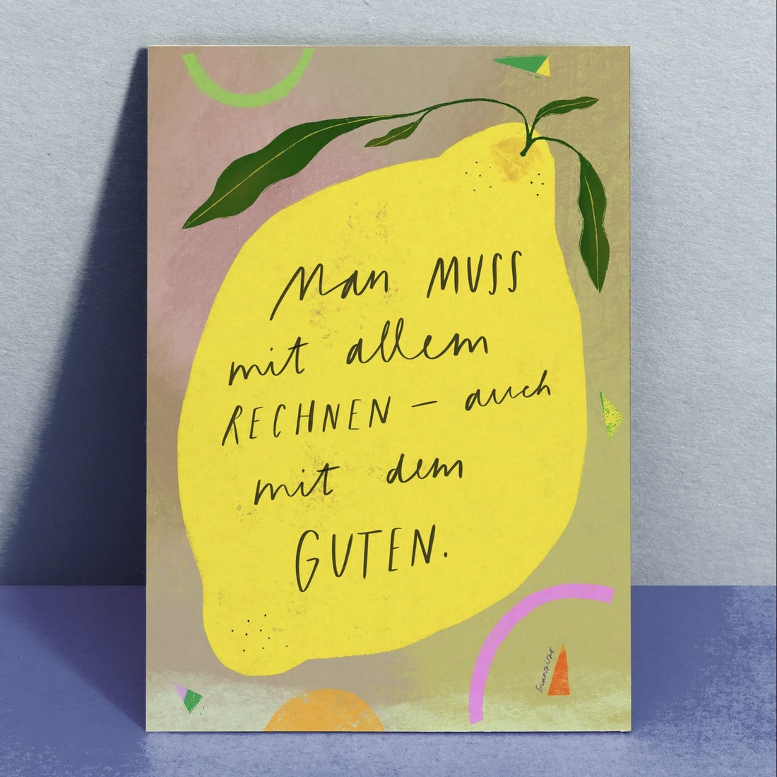 Poster A4 - Franzizo ‚,Man Muss mit allem rechnen“