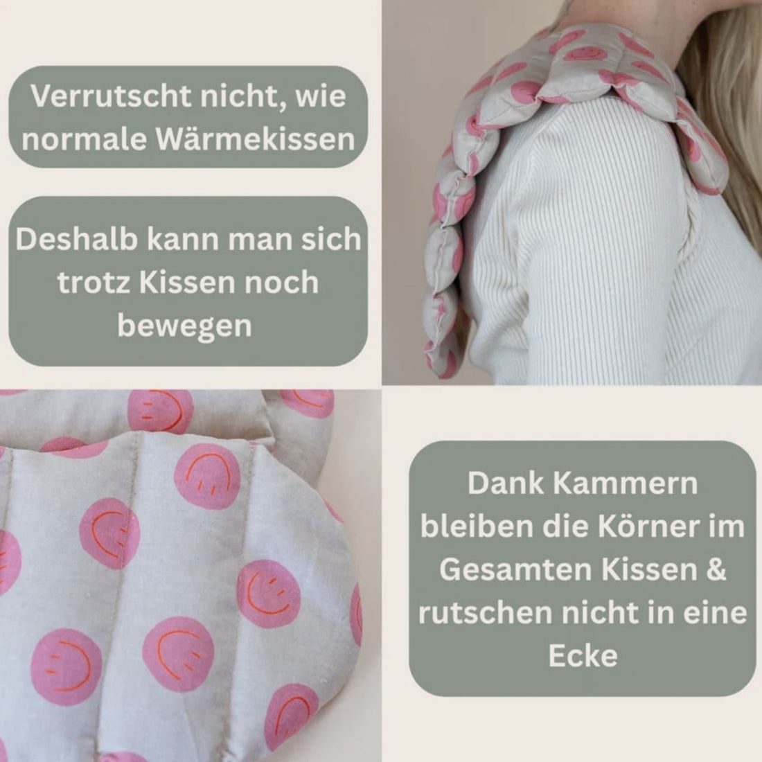 Nackenkissen von Tochter von Walter, bequemes Beauty- und Pflegekissen, ideal für entspanntes Liegen und Komfort.