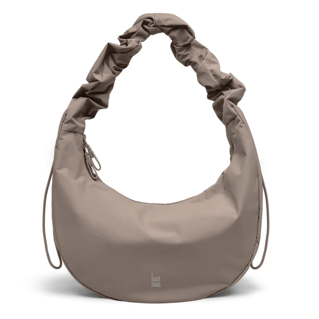 Got Bag Moon-Bag Ruffle Rucksack mit auffälligem Rüschendesign aus recyceltem Material, nachhaltiger HipBag für Alltag und Freizeit