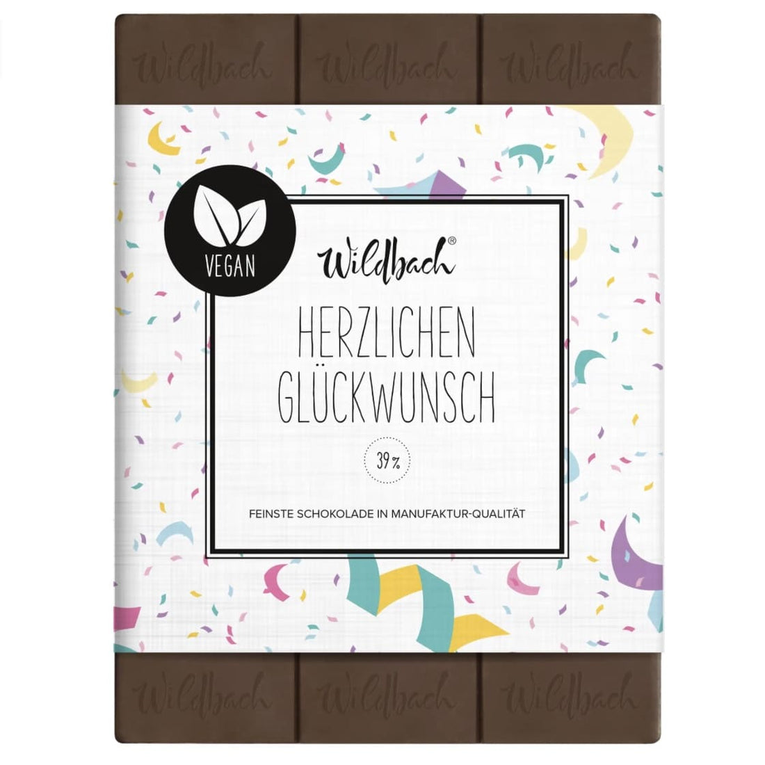 Tafel Schokolade vegan, 70g, Wildbach